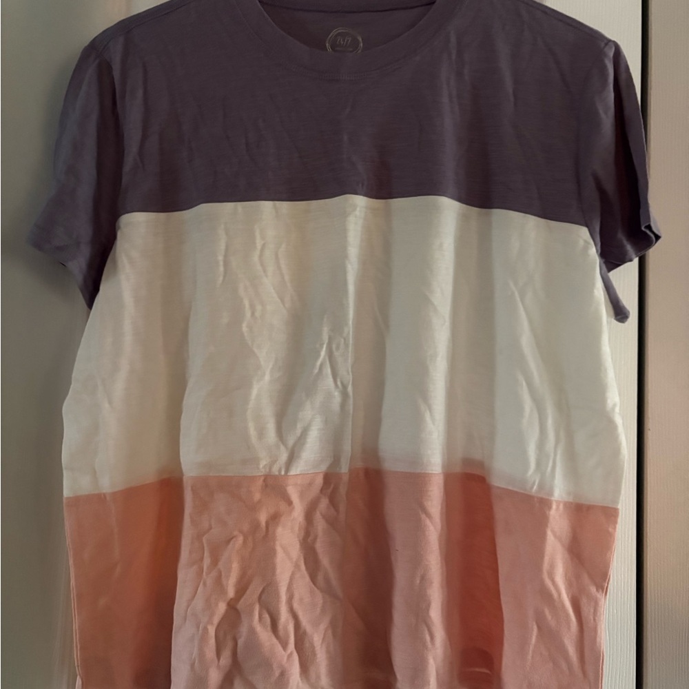 Colorblock women’s  Shirt - Purple, White, and Pink Maurice’s